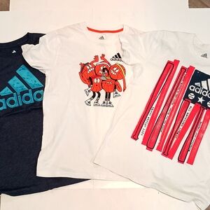 EUC BOYS ADIDAS TSHIRTS SZ M 10-12